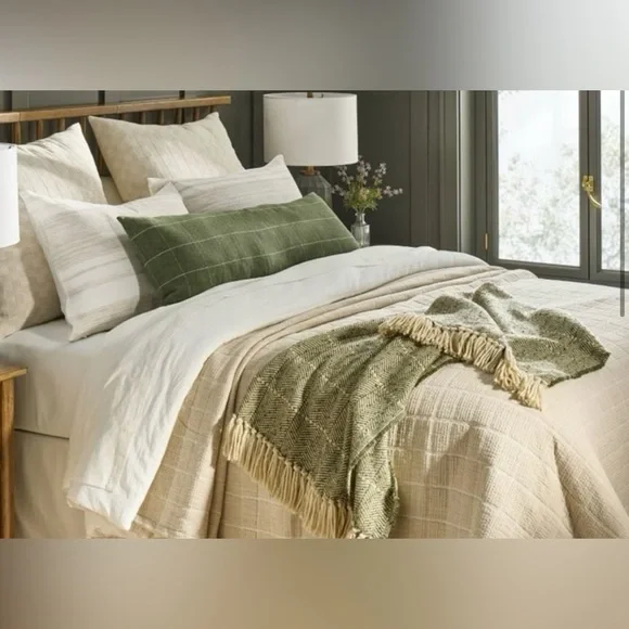 Hearth Hand Bedding Hearth Hand Herringbone Stripe Woven Bed